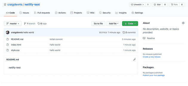 Picture of codebase on GitHub